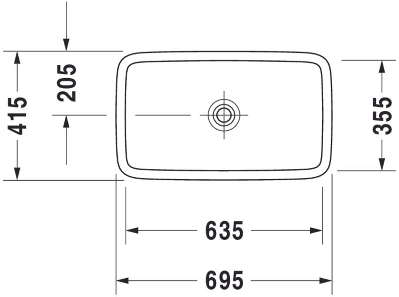 Duravit Universal Накладна раковина, Білий колір Глянцевий - Глянцевий, 420 мм, 370700000 370700000 фото