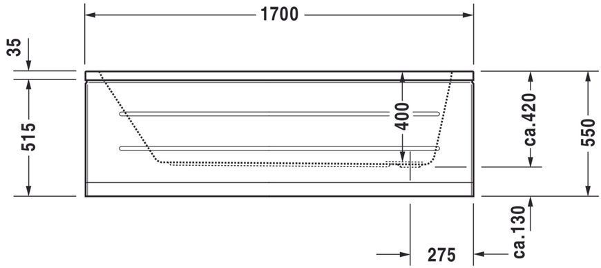 Duravit D-Code Ванни Білий колір 1700x700 mm, 700098000000000 700098000000000 фото