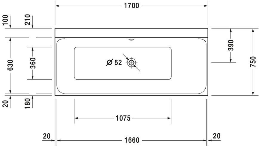 Duravit P3 Comforts Гидромассажная ванна Белый цвет 1700x750 mm, 760376000CL1000 760376000CL1000 фото