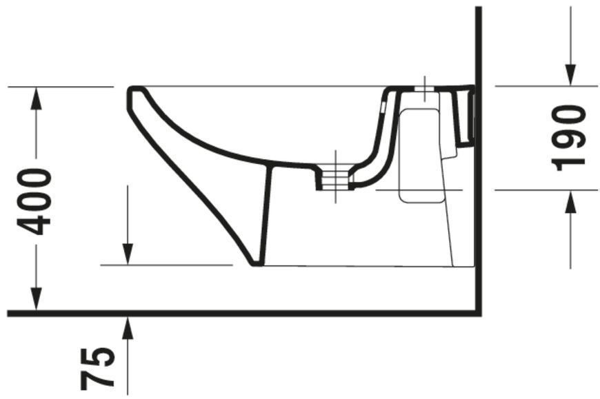 Duravit DuraStyle Біде підвісне Білий колір 620 mm, 2286150000 2286150000 фото