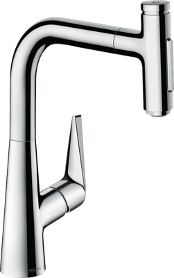 Змішувач hansgrohe Talis Select M51 для кухонного миття з висувним душем, хром 72824000 72824000 фото