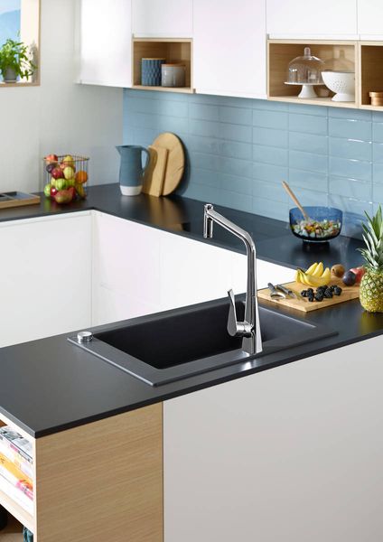 Змішувач hansgrohe Metris Select M71 для кухонного миття, хром 73806000 73806000 фото