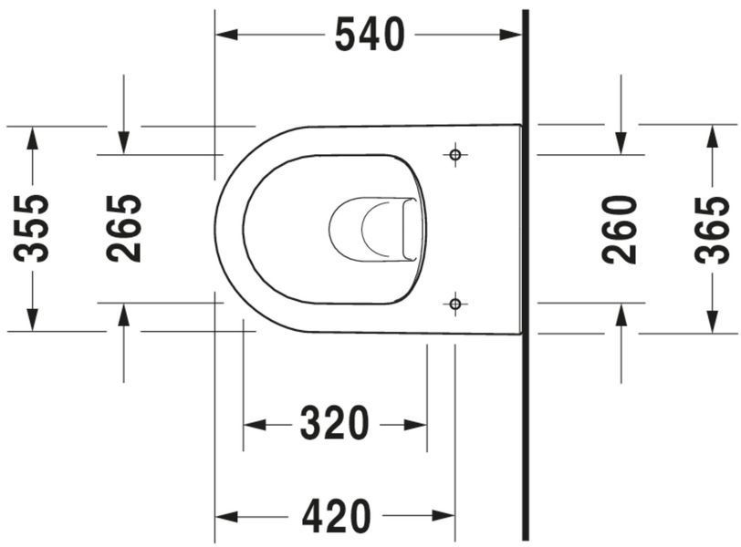 Duravit Darling New Унитаз подвесной Белый цвет 540 mm, 2557090000 2557090000 фото