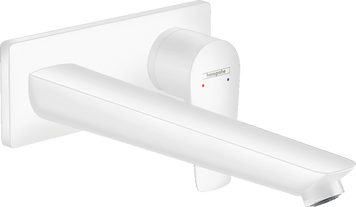 Смеситель для раковины hansgrohe Talis E настенный с длинным изливом, белый матовый 71734700 71734700 фото