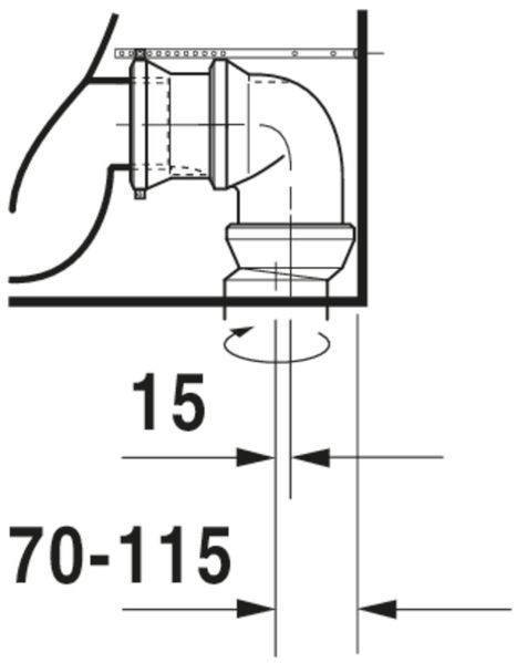 Duravit Starck 2 Унитаз напольный Белый цвет 630 mm, 21450900001 21450900001 фото
