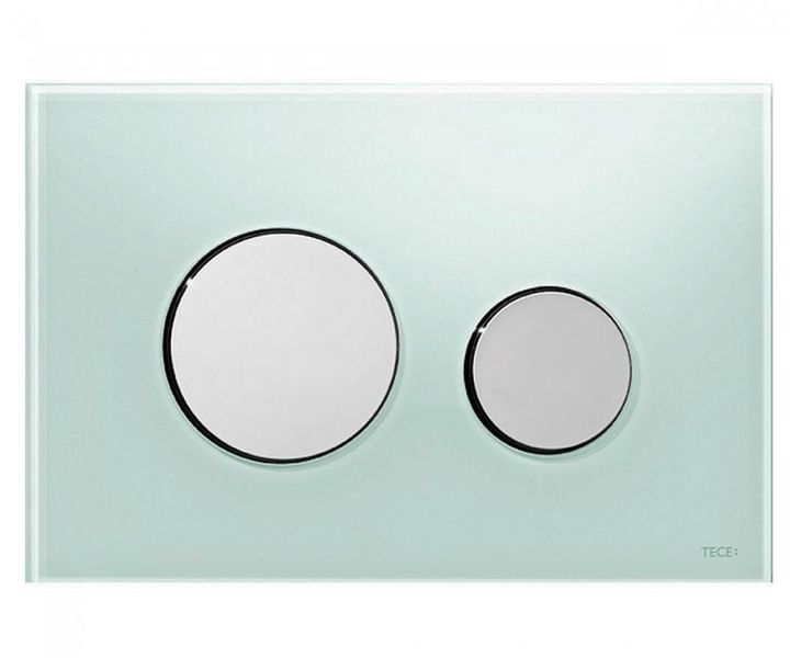 TECE LOOP Клавиша смыва для унитаза, стекло зеленое, кнопки хром глянц., 9240653 9240653 фото