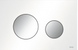 TECEloop Клавіша подвійного змиву для унітазу, панель біла - хром глянцевий, 9240927 9240927 фото 1
