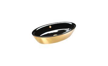 Catalano Gold&Silver Раковина настольная 70х42 см без отв.под смеситель, черный/золотой, 170VLNNO 170VLNNO фото