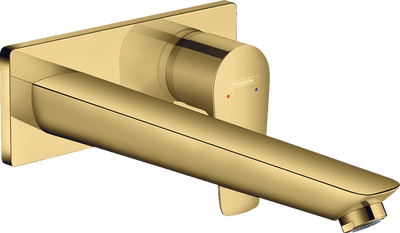 Змішувач для раковини hansgrohe Talis E настінний з довгим виливом, золото 71734990 71734990 фото
