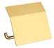 HANSGROHE ADDSTORIS Тримач туалетного паперу з кришкою, Polished Gold Optic, 41753990 41753990 фото 1
