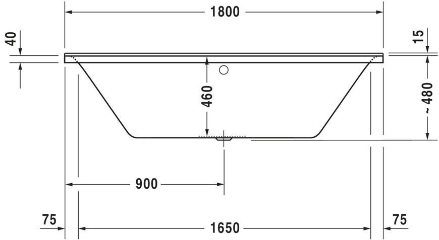 Duravit P3 Comforts Гидромассажная ванна Белый цвет 1800x800 mm, 760377000AS0000 760377000AS0000 фото