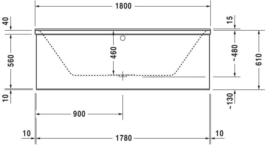 Duravit P3 Comforts Гидромассажная ванна Белый цвет 1800x800 mm, 760377000AS0000 760377000AS0000 фото