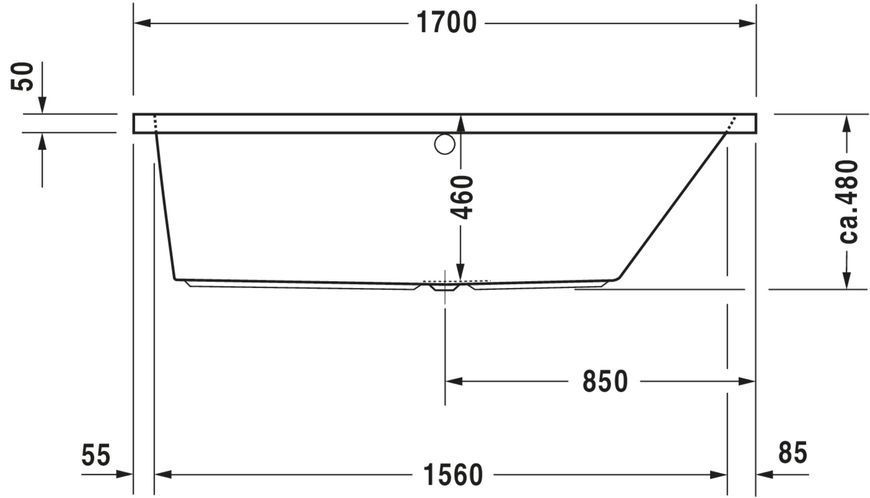 Duravit Vero Ванни Білий колір 1700x700 mm, 700132000000000 700132000000000 фото