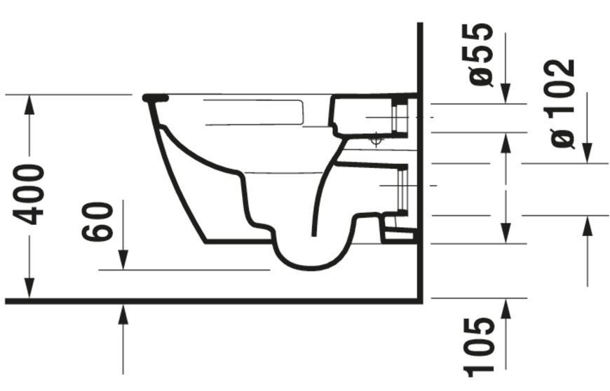 Duravit Darling New Унитаз подвесной Белый цвет 540 mm, 2557092000 2557092000 фото
