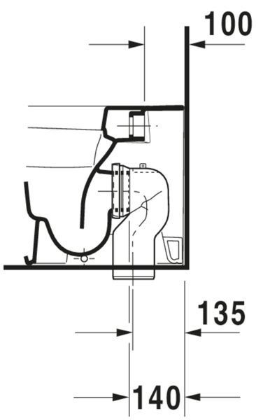 Duravit DuraStyle Унитаз напольный Белый цвет 575 mm, 21500900001 21500900001 фото