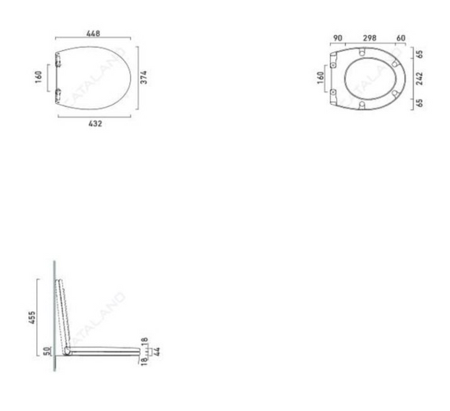 CATALANO NEW LIGHT/VELIS/ITALY Кришка для унітазу Soft-close, білий, 5NLV5STF00 5NLV5STF00 фото