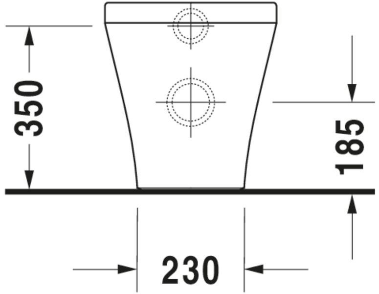Duravit DuraStyle Унитаз напольный Белый цвет 575 mm, 21500900001 21500900001 фото