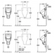 VILLEROY & BOCH O.NOVO Писсуар, версия без крышки, с маркировкой, white alpin, 75270501 75270501 фото 2