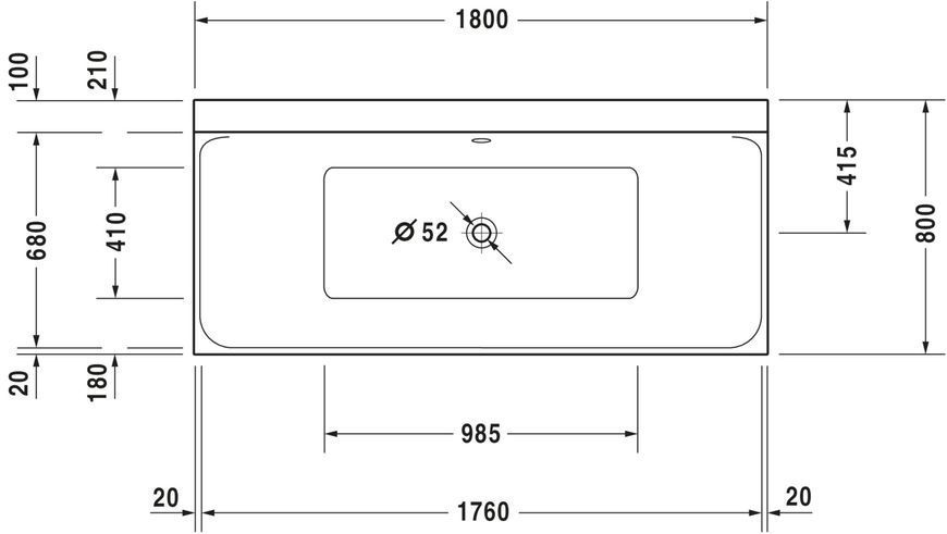 Duravit P3 Comforts Гідромасажна ванна Білий колір 1800x800 mm, 760377000CE1000 760377000CE1000 фото