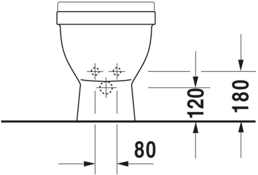 Duravit Starck 3 Биде отдельно стоящее Белый цвет 655 mm, 22341000001 22341000001 фото