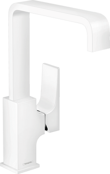 Смеситель hansgrohe Metropol для раковины со сливным клапаном Push-Open 32511700 белый матовый 32511700 фото