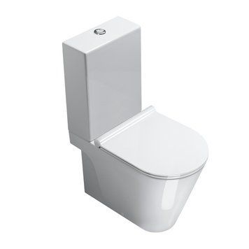 Комплект Catalano ZERO Унитаз напольный 62х35x88см слив в стену, белый, 1MPZN00 1MPZN00 фото