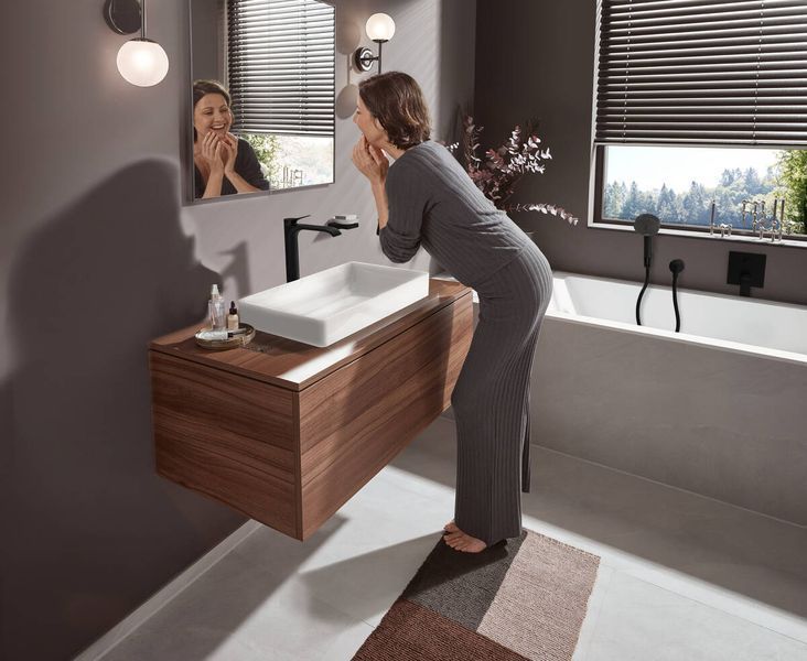 Hansgrohe PULSIFY Select Ручной душ 105 1jet, черный матовый, 24120670 24120670 фото