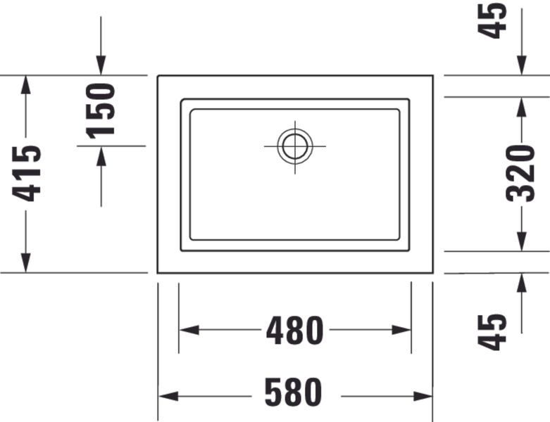 Duravit Universal Накладна раковина, Білий колір Глянцевий - Глянцевий, 580 мм, 317580000 317580000 фото