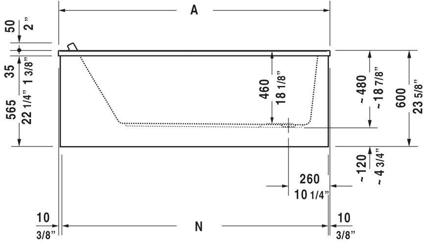 Duravit Starck Ванны Белый цвет 1600x700 mm, 700333000000000 700333000000000 фото