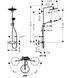 Hansgrohe Croma Select S Душова система Showerpipe 280 1jet EcoSmart з термостатом, (колір - чорний матовий), 26891670 26891670 фото 3