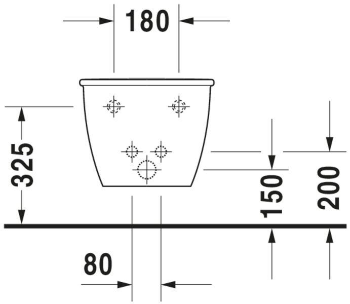 Duravit Darling New Биде подвесное Белый цвет 485 mm, 2256150000 2256150000 фото