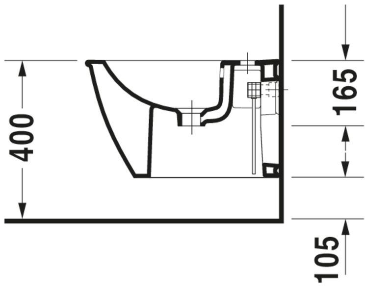 Duravit Darling New Биде подвесное Белый цвет 485 mm, 2256150000 2256150000 фото