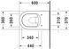 Duravit ME от Starck Унитаз напольный Белый цвет 600 mm, 2169092000 2169092000 фото 6