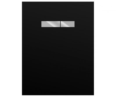 TECE LUX Панель із клавішами змиву, скло чорне, клавіші хром, 9650004 9650004 фото