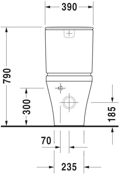 Duravit DuraStyle Підлоговий унітаз Білий колір 630 mm, 2155090000 2155090000 фото