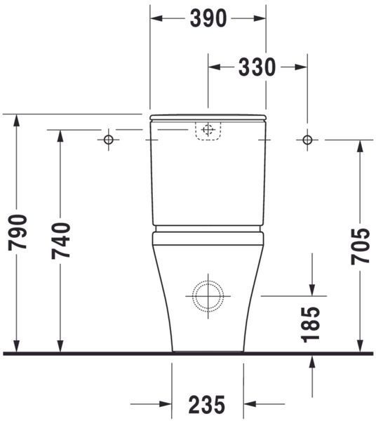 Duravit DuraStyle Підлоговий унітаз Білий колір 630 mm, 2155090000 2155090000 фото