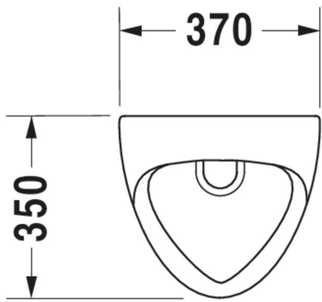 Duravit Universal Пісуар, Білий колір Глянцевий, 847370000 847370000 фото
