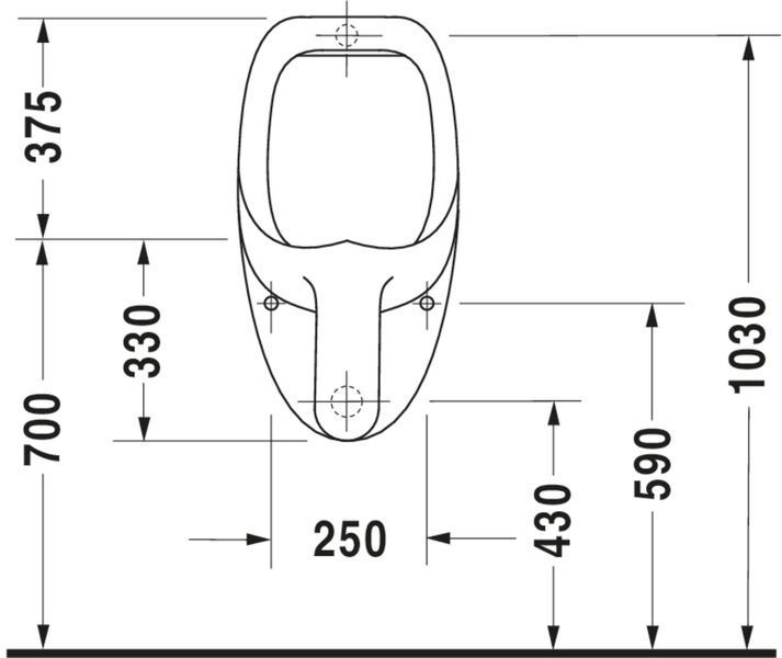 Duravit Universal Пісуар, Білий колір Глянцевий, 847370000 847370000 фото