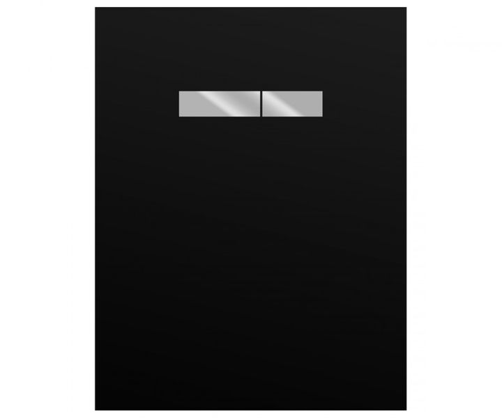 TECE LUX Панель із клавішами змиву, скло чорне, клавіші хром, 9650004 9650004 фото