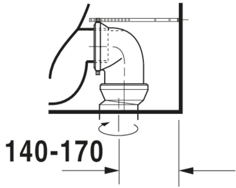 Duravit DuraStyle Підлоговий унітаз Білий колір 630 mm, 2155090000 2155090000 фото