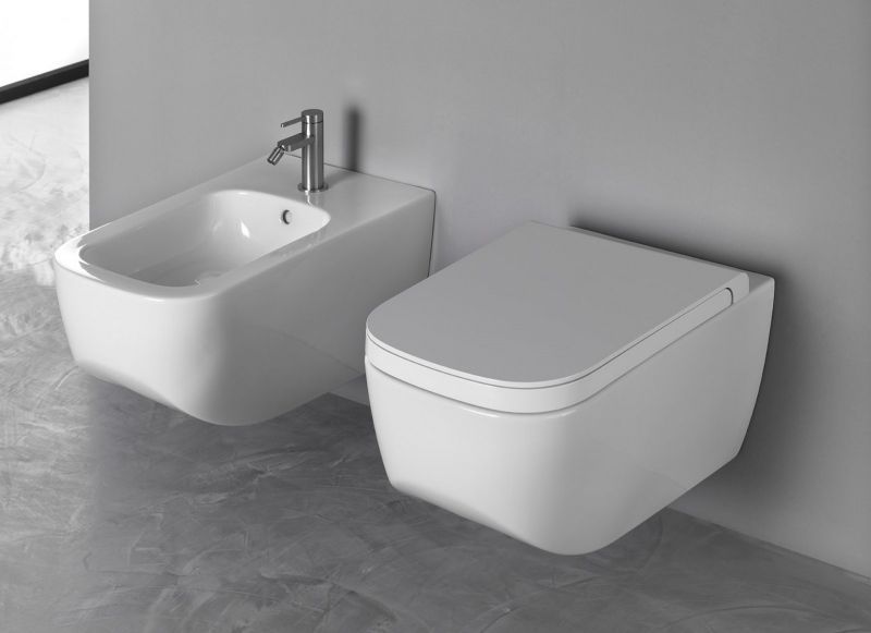 Hatria NEXT Унітаз підвісний 35,5х55,5 rimless, білий, Y1F101 Y1F101 фото