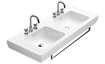Catalano CANOVA ROYAL Раковина двойная 125x54 см с 2 отв. под смеситель, белая, 1125CV00 1125CV00 фото