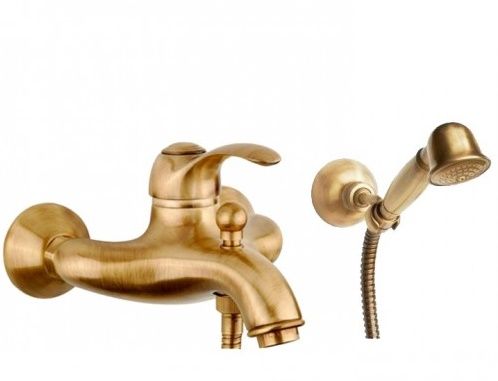 Fiore JAFAR Змішувач для ванни з ручним душем та шлангом, бронза, 47ZZ5103 47ZZ5103 фото