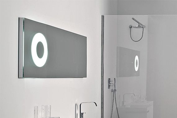 Antonio Lupi Зеркало 240x75h с неон. подсветкой и каркасом из блест. стали, FLASH75N/240 FLASH75N/240 фото