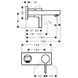 Смеситель hansgrohe Metris S для раковины настенный, хром 31162000 31162000 фото 2