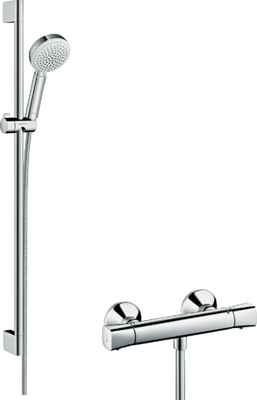 Душовий набір Crometta 100 Vario/Ecostat Universal Combi 0,9 м, білий/хром 27031400 27031400 фото