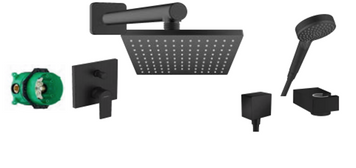 HANSGROHE VERNIS SHAPE Комплект прихованого монтажу 230 1jet EcoSmart, чорний матовий, 15030670 15030670 фото