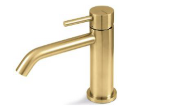 VEMA OTAGO Смеситель для раковины на 1 отверстие, без донного клапана, oro spazzolato, V32011.AP.098 V32011.AP.098 фото