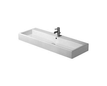 Duravit VERO Умывальник 120x47 с переливом (1 отв. под см-ль) вкл. крепления, бел., 0454120000&nbsp; 454120000 фото