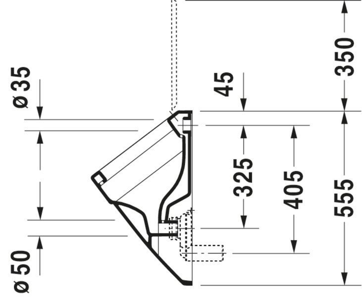 Duravit Vero Писсуар, Белый цвет Глянцевый, 2801320000 2801320000 фото